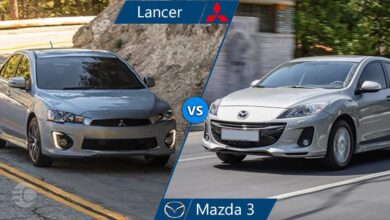 مقایسه میتسوبیشی لنسر و مزدا 3 جدید