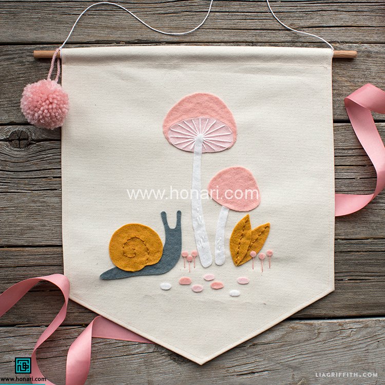 پرچم نمدی طرح قارچ 1