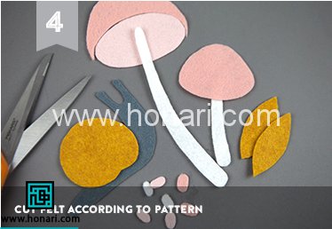 پرچم نمدی طرح قارچ 10