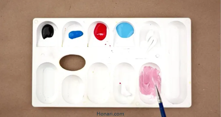 نقاشی با رنگ اکریلیک روی بوم