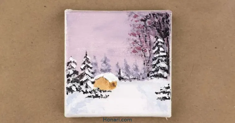 نقاشی روی بوم با اکریلیک