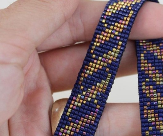 نقشههای ساده دستبند منجوق بافی