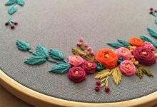 آموزش گلدوزی با دست