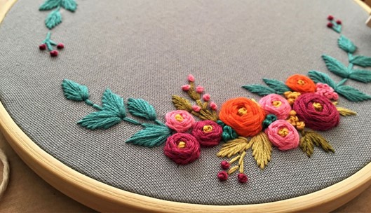 آموزش گلدوزی با دست