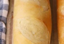 نان فرانسوی ساده خانگی