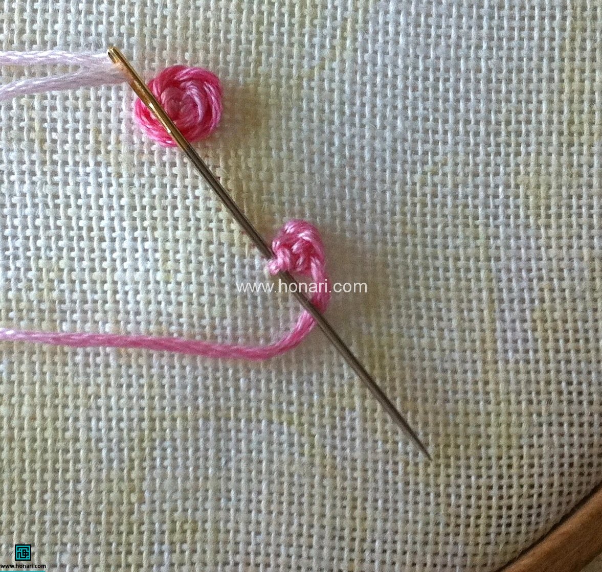 طرح خام گل رز برای گلدوزی