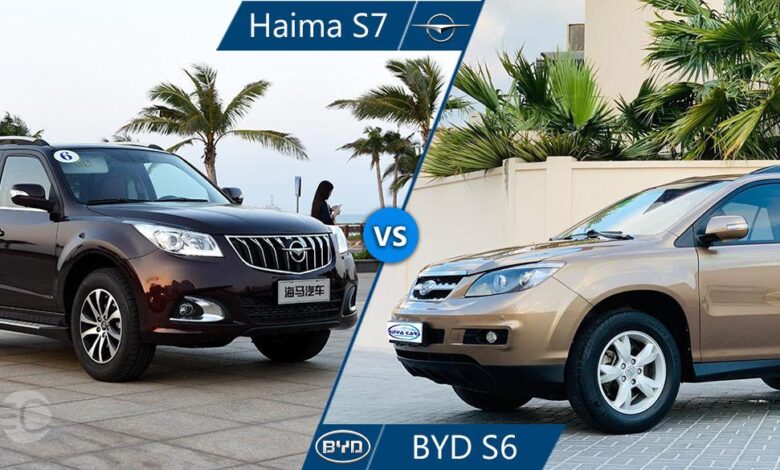 مقایسه هایما s7 توربو و بی وای دی s6