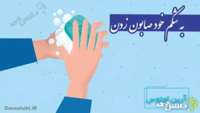 به شکم خود صابون زدن