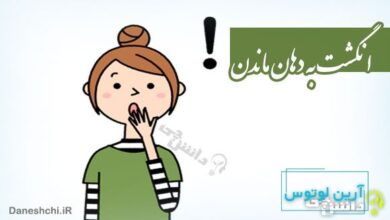 انگشت به دهان ماندن کنایه از چیست