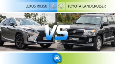 مقایسه لکسوس rx350 و تویوتا لندکروز