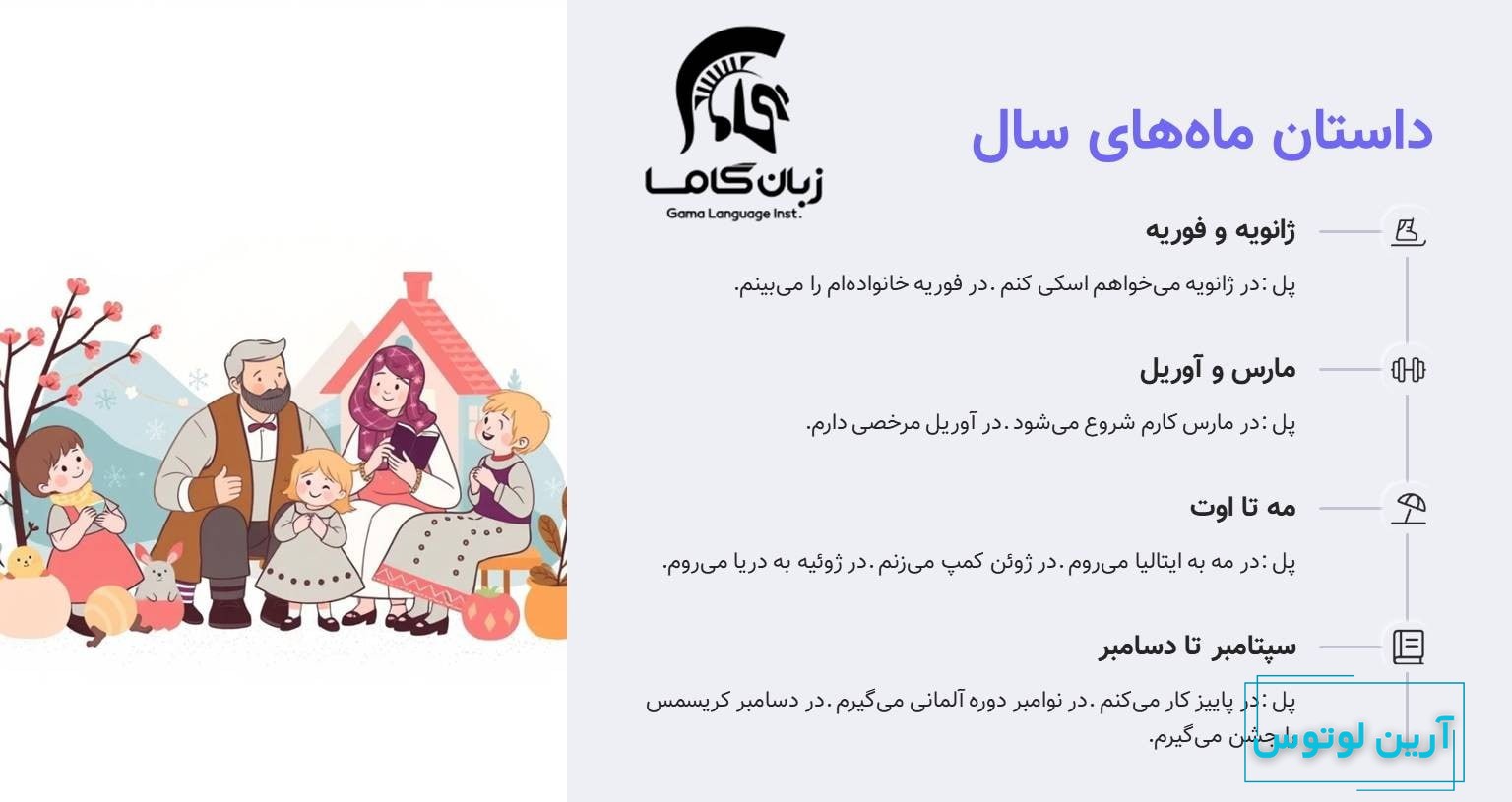 داستان ماه های سال در آلمانی