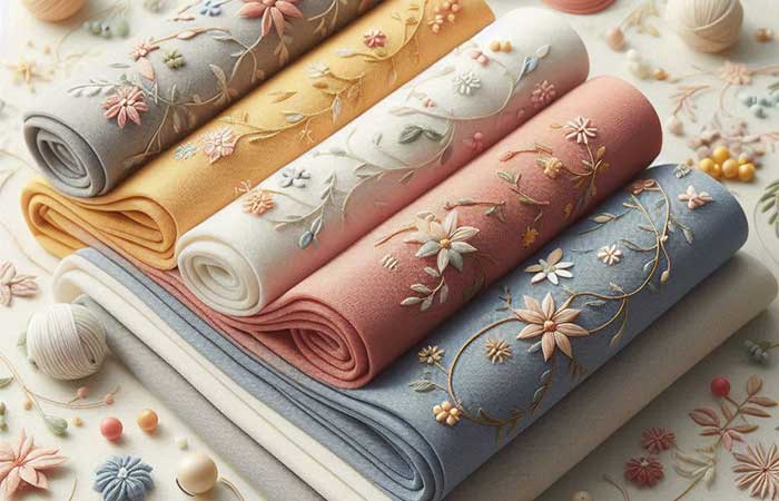 تاثیر کانت پارچه در گلدوزی