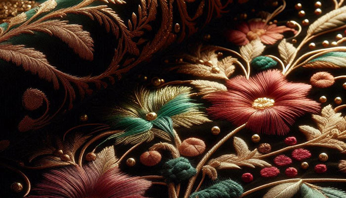 چطور گلدوزی را روی پارچه مخمل بچسبانیم؟