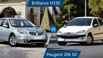 مقایسه پژو 206 صندوق‌دار و برلیانس h330 دنده‌ای
