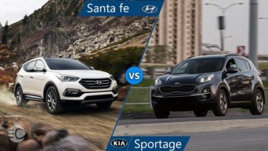 مقایسه سانتافه و اسپورتیج