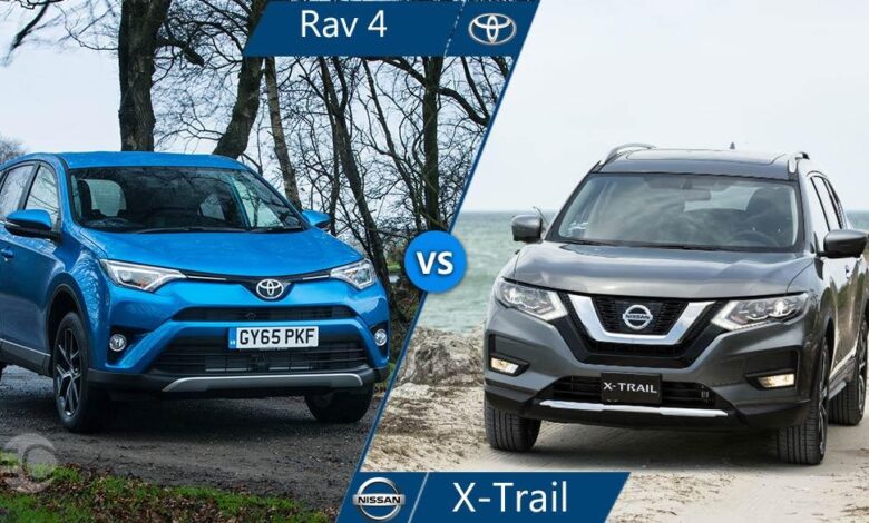 مقایسه نیسان ایکس تریل و تویوتا راو 4