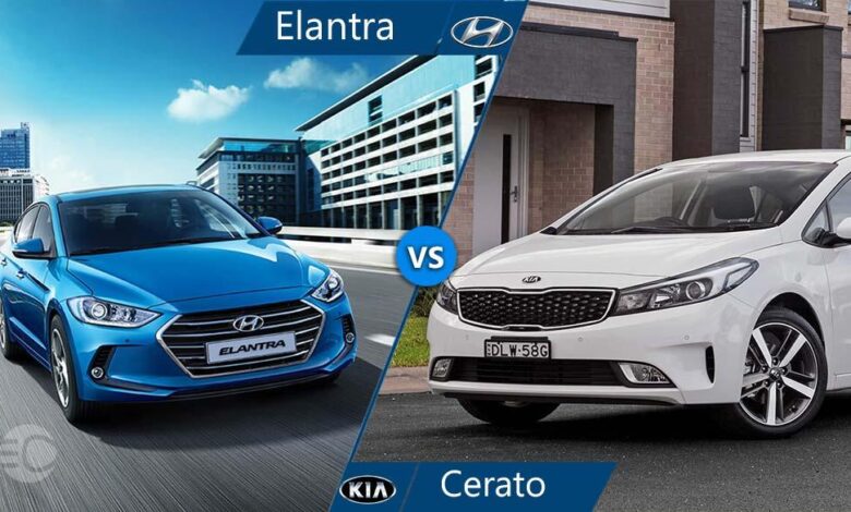 مقایسه هیوندای النترا و کیا سراتو
