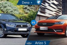 مقایسه چری آریزو 5 توربو اتومات با دنا پلاس اتومات
