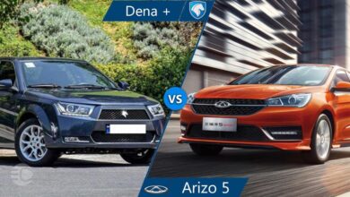مقایسه چری آریزو 5 توربو اتومات با دنا پلاس اتومات