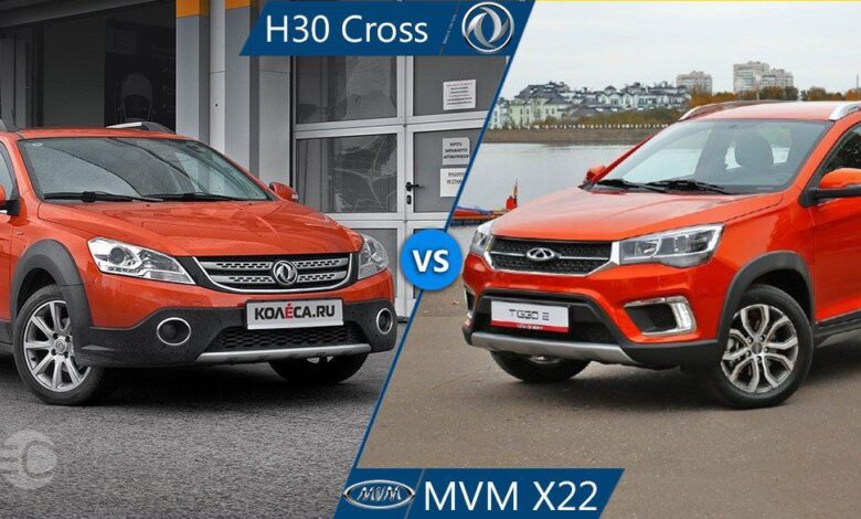مقایسه ام وی ام X22 و دانگ فنگ H30 کراس