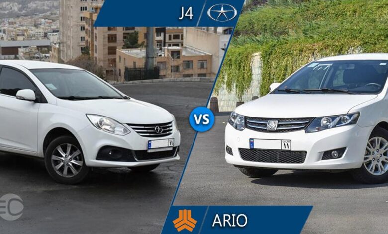 مقایسه جک j4 و آریو سایپا s300