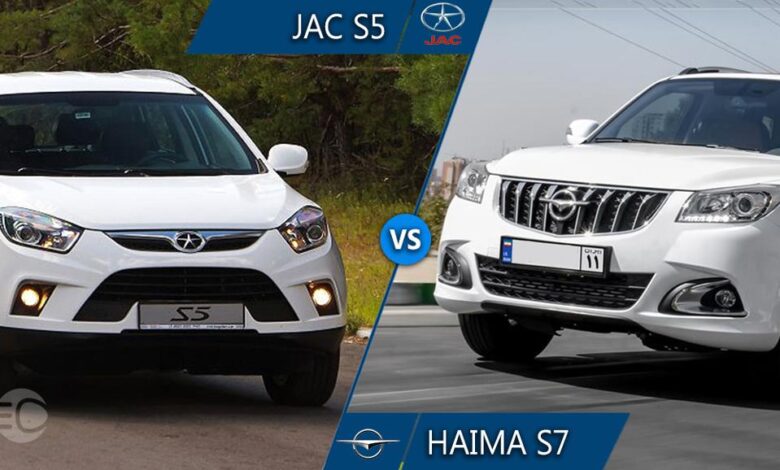 مقایسه هایما S7 توربو و جک S5 اتوماتیک