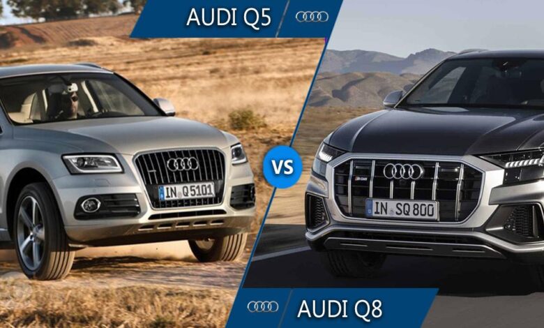 مقایسه آئودی q5 و آئودی q8