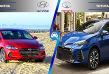 مقایسه هیوندای النترا و تویوتا کرولا 2017