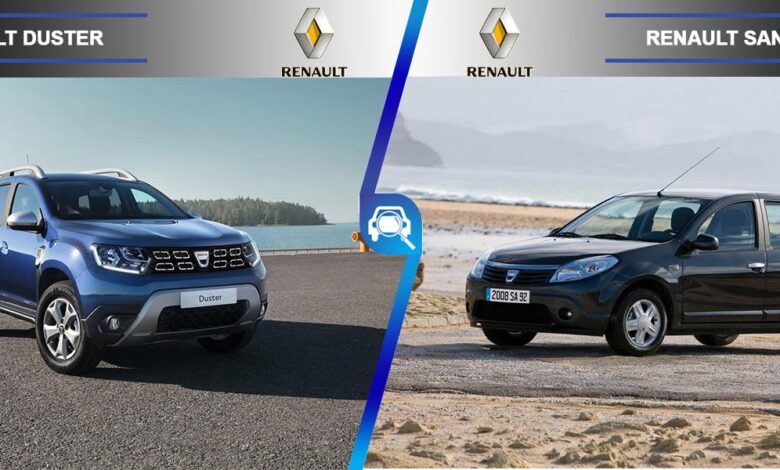 مقایسه رنو داستر و رنو ساندرو