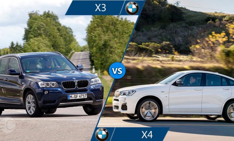 مقایسه بی ام و x3 و بی ام و x4