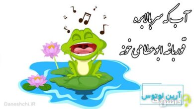 آب که سر بالا بره قورباغه ابوعطا می خونه