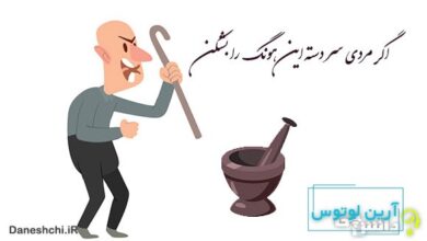 اگر مردی سر دسته این هونگ (هاون) را بشکن