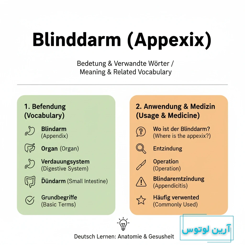 آپاندیس به آلمانی