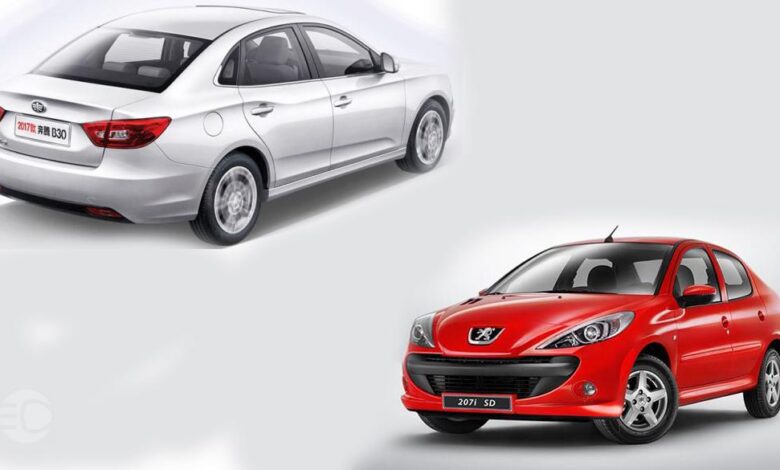 مقایسه پژو 207 صندوقدار با بسترن B30