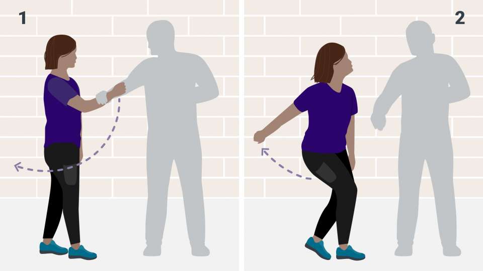 Break free from an arm grab