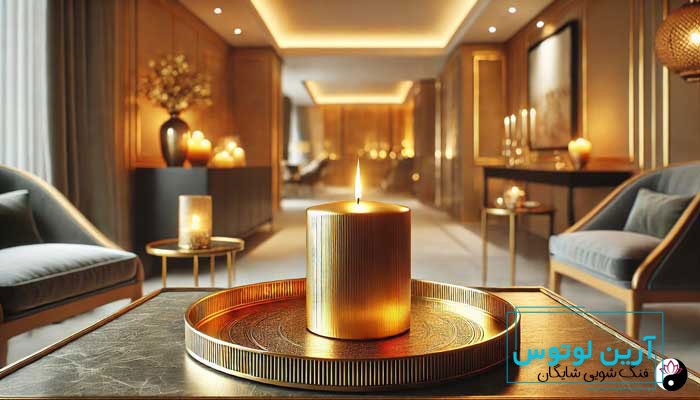 معنی رنگ شمع طلایی در فنگ شویی