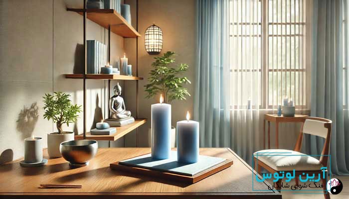 معنی رنگ آبی شمع در فنگ شویی