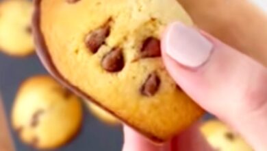 شیرینی مادلین شکلاتی