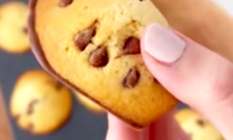 شیرینی مادلین شکلاتی