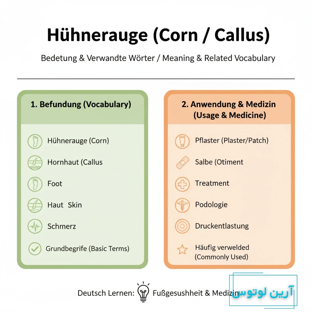 میخچه پا به آلمانی