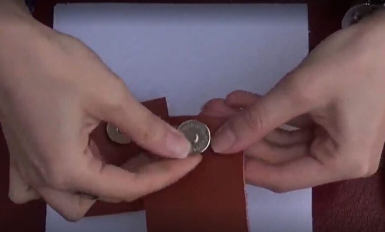 آموزش نصب دکمه آهنربایی در چرم دوزی