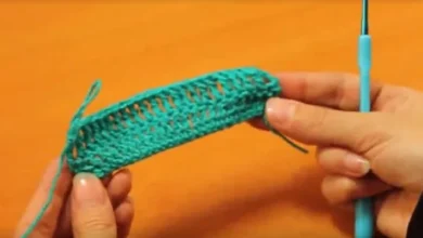 پایه دوبل در قلاب بافی