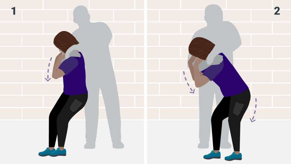 Escape an armbar choke hold