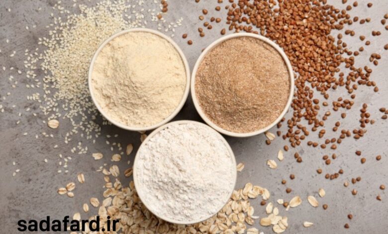استفاده از آرد بدون گلوتن در غذاها