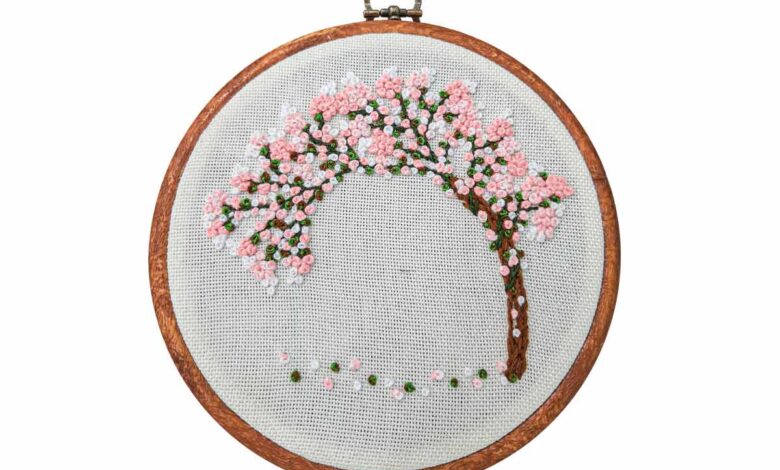 آموزش گره فرانسوی در گلدوزی