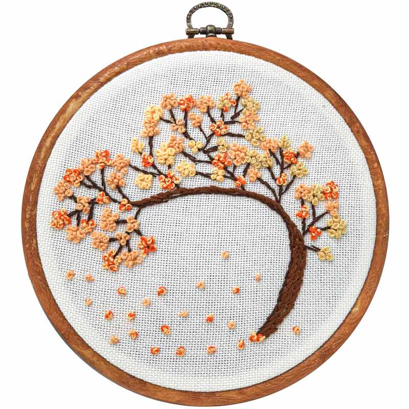 دوخت گره فرانسوی در گلدوزی