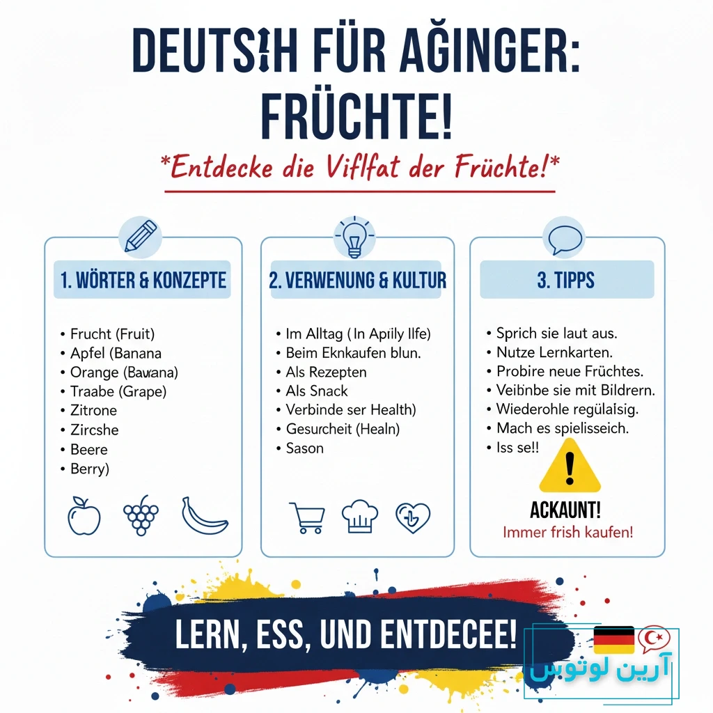 میوه‌ها به آلمانی