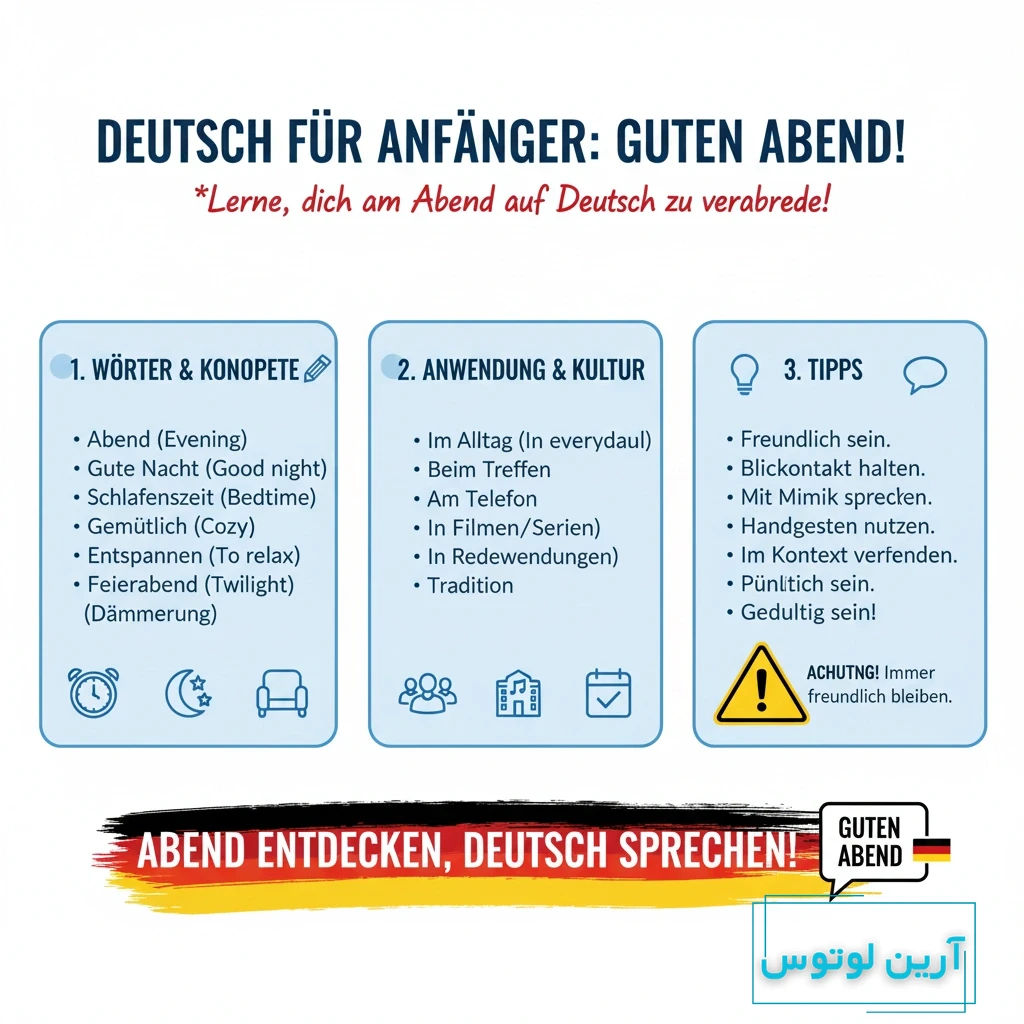 عصر بخیر به آلمانی