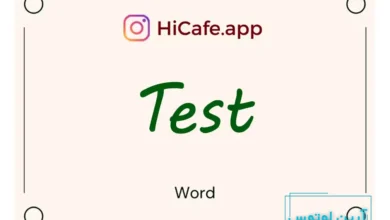 Meaning and usage of test word