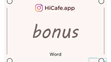 Meaning and usage of bonus word